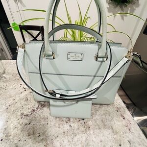 Kate Spade Blue Satchel with Elegant Design